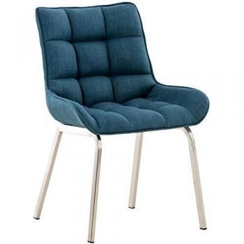 Assise matelassée bleue – Chaise Saranda salle à manger