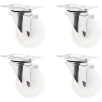 4 PCS 40mm Iron Caster Wheels for Carts and Wheelchairs