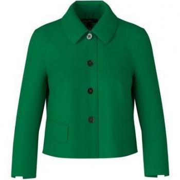 Marc Cain Damen‑Blazer – Umlegekragen, 36, Grün