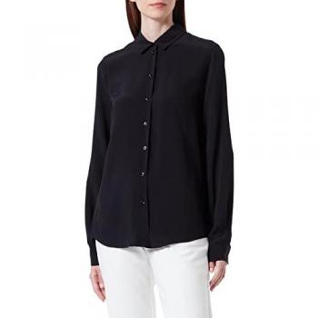 SEIDENSTICKER Blusa negra 'Rosa Oscura'