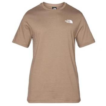 The North Face T-Shirt mit Label-Print in Beige