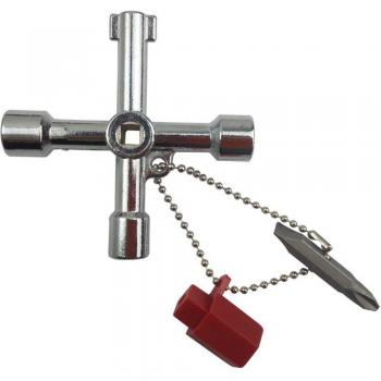 Llave Tridimensional 4 Vías para Medidor de Gas y Radiador