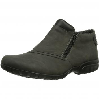 Rieker Damen L4662 Kurzschaft Stiefel, Anthrazit-Schwarz, Größe 38 EU