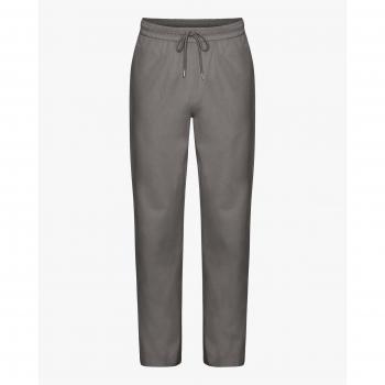 Bunte Bio-Jogginghose aus Twill in Grau