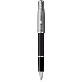 Parker Sonnet Black CT Sandblasted Steel Fountain Pen
