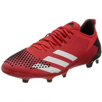 Predator 20.2 FG (Rosso Attivo/Bianco Ftwr/Nero Core) – Scarpe da ginnastica uomo, taglia 44 2/3 EU
