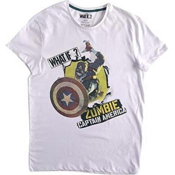 Camiseta 100% Algodón Zombie Captain America L