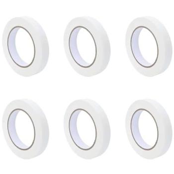 19mm White 50m Painting Masking Tape – 6 Units (vidaXL)