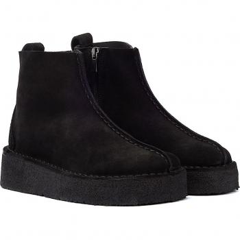 Bottes Suède Noires Clarks Originals Trek Wedge Femme