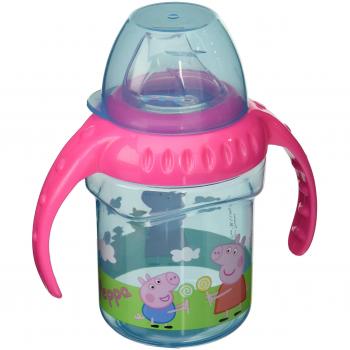Taza Peppa Pig con boquilla de silicona