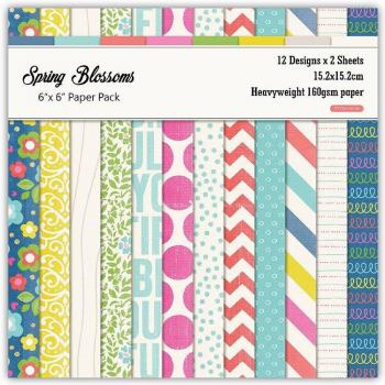 Papel de Scrapbooking Retro con Diseño Floral