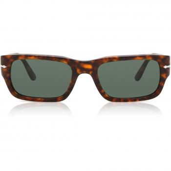 Persol Unisex PO3347S ADRIEN 24/31 Gafas de sol Acetato Tortuga Verde Cuadrada Normal