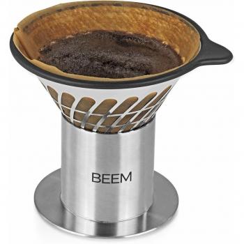 BEEM POUR OVER Kaffeezubereiter mit digitaler Waage in Schwarz