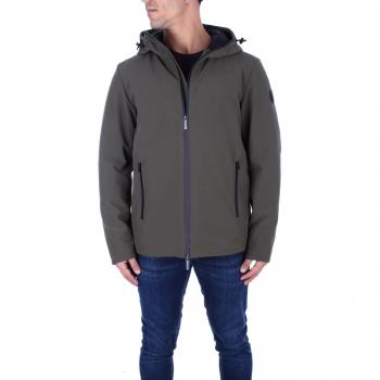 Piumino Woolrich Pacific Soft Shell Dark Green