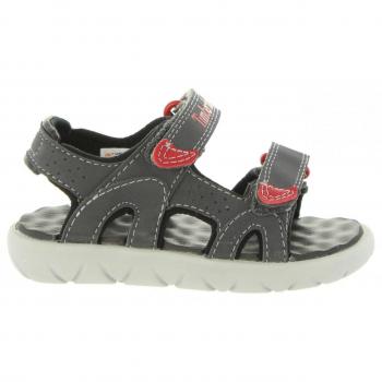 Timberland Perkins Row, Sandalias Unisex para Niños, Diseño de Punta Abierta, Gris