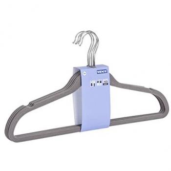 Cintres Wenko Gris avec Hosen-Steg 25 Pièces