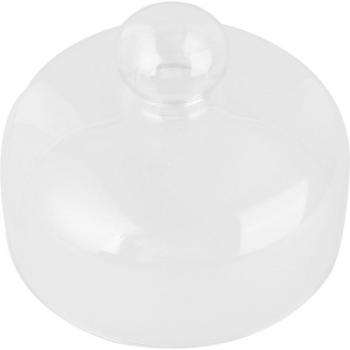 1Pc Clear Glass Cake Cover (16CM Diameter, 12CM Height)