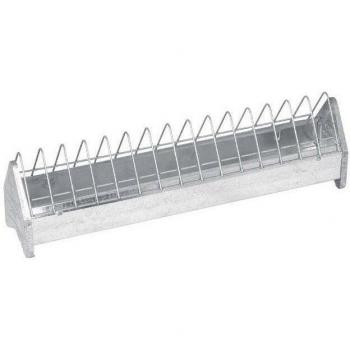 Mangeoire en Tôle Galvanisée pour Poussins 50 cm