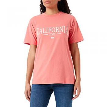 Camiseta Feminina JJXX Bea Rosa Relaxada Tamanho XS