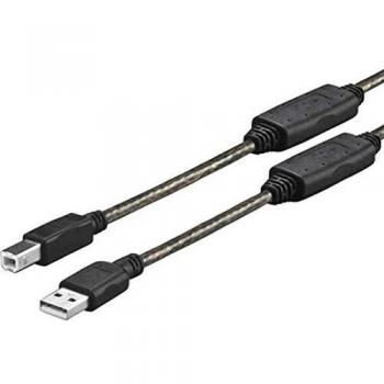 Cable USB 2.0 A/B Male to Male 10m avec amplificateur intégré – Profusion PROUSBAB10
