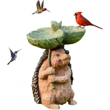 Sculptures antiques d'oiseaux en résine
