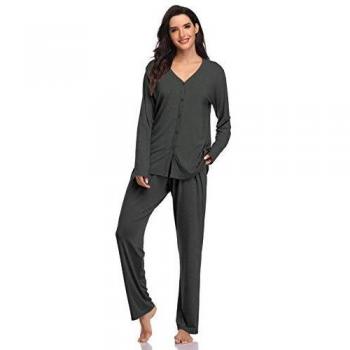 Pigiama Donna Classico Modal con Bottoni e Pantaloni