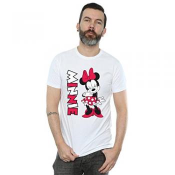 Minnie Mouse Giggling T-Shirt, White, Large