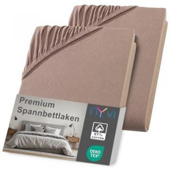 Bügelfreies Spannbetttuch mit Gummizug