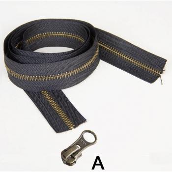 1 Meter YKK 5 # Metall Bronze Reißverschluss Spule für DIY Näharbeiten
