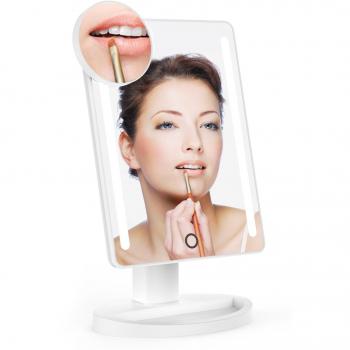 Eitelkeitsspiegel Lightswim – LED Natürlicher Tageslicht Make‑up Spiegel 10× und 180° Aufstellbar