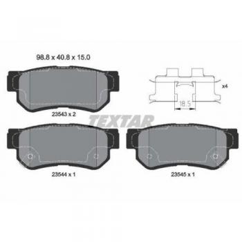 Textar Disc Brake Pads 2354301