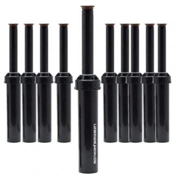 Ensemble de 10 diffuseurs Toro LPS417 : arrosage à buse ajustable, portée 5,2 m, tige 10 cm