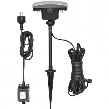 KONSTSMIDE 7646‑000 Baustrahlendecke – IP44 LED-Strahl, Außenstrahler für Wege & Gärten