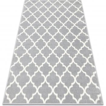Tappeto Marocchino BCF 160x220 – Grey Traliccio Morad