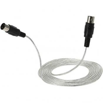Cable de extensión de 9,8 pies para instrumentos musicales DIN 5-Pin macho