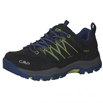 Trekking shoes infantiles Rigel Low WP en tonos azul y amarillo