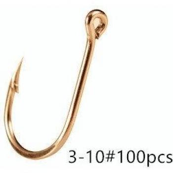Single Circle Barbed Fishing Hooks