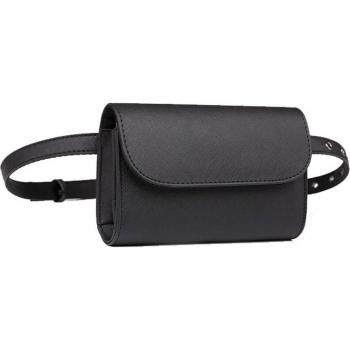 Annmouler Women's Solid Color Waist Bag