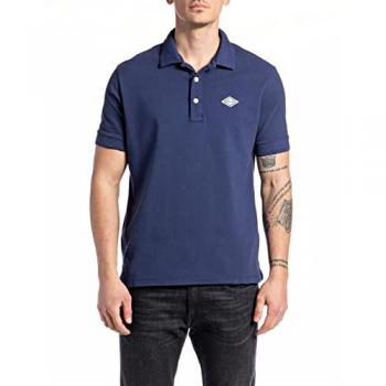 Polo T-shirt – Replay – Hommes – Couleur Marine – Coupe Regular – Manches Courtes