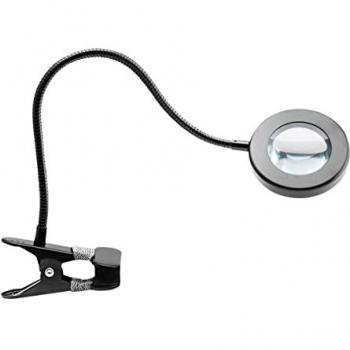 Luminária LED Preta com Braço Flexível