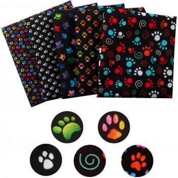 Paw Series Cotton Fabric for Needlework and Quilting, 1Yc16338