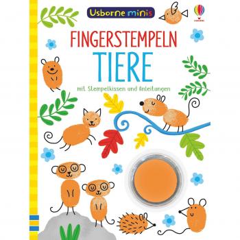 Usborne Minis: Fingerstempeln Tiere: mit Stempelkissen und Anleitungen
