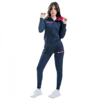 Givova Damen Frottee Trainingsanzug Blau/Fuchsia XL