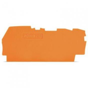 WAGO 2102-1392 End/Partition Plate, 3-Conductor, Pack of 25 Pieces