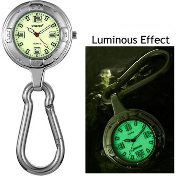 Reloj de bolsillo con luz verde