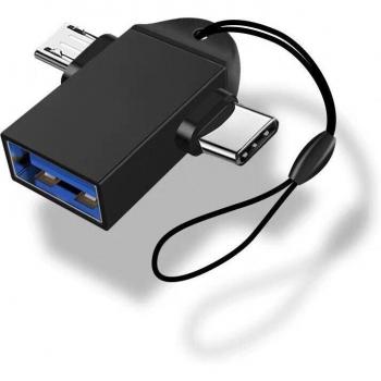Cable Convertidor USB 3 Tipo C OTG 1x3 para MacBook Pro, Xiaomi y Huawei