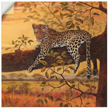Dekorfolie Ruhender Leopard, orange