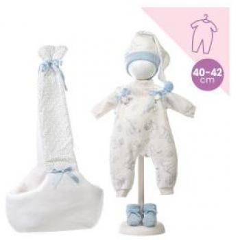 Llorens Baby Set Azul: Vestido 42 cm y Portabebe