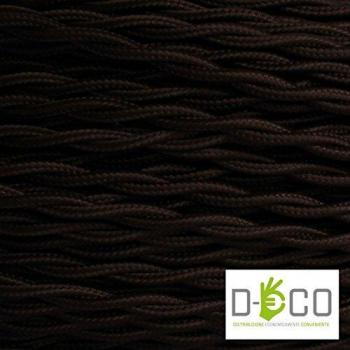 Treccia Elettrica in Tessuto 5 m 2x0,75 mm² Marrone