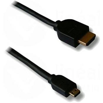 Cordon HDMI A vers MicroHDMI type D M-M 1,5 m
